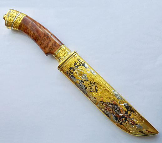 Нож на подставке "Олень" № 2. Златоуст купить с доставкой Нож на подставке "Олень" № 2. Златоуст