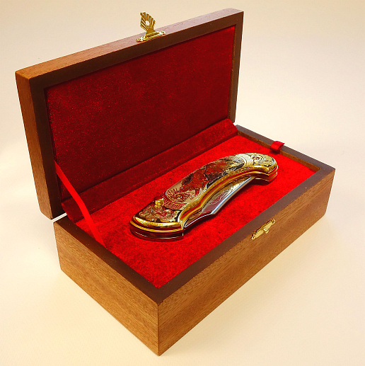 Нож складной "Собаки". Златоуст